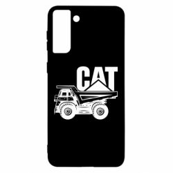 Чехол для Samsung S21 Ultra CAT logo and truck - PrintSalon