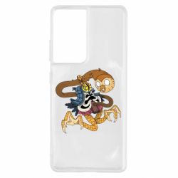 Чехол для Samsung S21 Ultra Creepy Hooty - PrintSalon