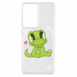 Чехол для Samsung S21 Ultra Cute dinosaur - PrintSalon