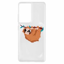 Чехол для Samsung S21 Ultra Cute sloth - PrintSalon