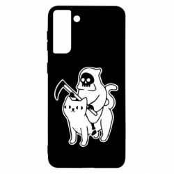 Чохол для Samsung S21 Ultra Death and cat - PrintSalon