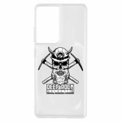 Чехол для Samsung S21 Ultra Deep Rock Galactic skull - PrintSalon