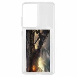 Чохол для Samsung S21 Ultra Дракон арт - PrintSalon