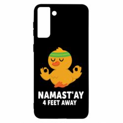 Чехол для Samsung S21 Ultra Duck Namast'ay Away - PrintSalon