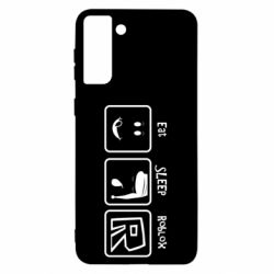 Чохол для Samsung S21 Ultra Eat Sleep Roblox - PrintSalon