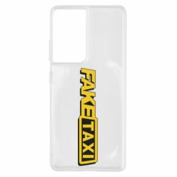 Чехол для Samsung S21 Ultra Fake taxi logo 2 - PrintSalon