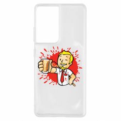 Чехол для Samsung S21 Ultra Fallout  boy blood - PrintSalon
