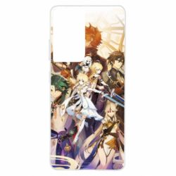 Чехол для Samsung S21 Ultra Genshin Impact Characters - PrintSalon