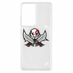 Чехол для Samsung S21 Ultra God of war Kratos vector - PrintSalon