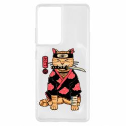 Чехол для Samsung S21 Ultra Japanese Akatsuki cat - PrintSalon
