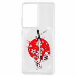 Чохол для Samsung S21 Ultra katana in sakura - PrintSalon
