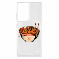 Чехол для Samsung S21 Ultra Kurama in ramen - PrintSalon