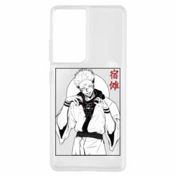 Чехол для Samsung S21 Ultra Магическая битва аниме - PrintSalon