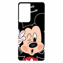 Чехол для Samsung S21 Ultra Mickey Kiss - PrintSalon