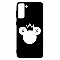 Чехол для Samsung S21 Ultra Mickey with a crown - PrintSalon