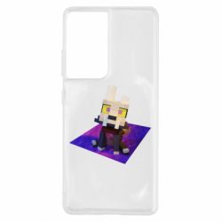 Чехол для Samsung S21 Ultra Minecraft King - PrintSalon