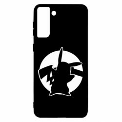 Чехол для Samsung S21 Ultra Pikachu silhouette - PrintSalon