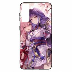 Чехол для Samsung S21 Ultra Райден и Яе Мико - PrintSalon