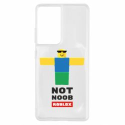 Чехол для Samsung S21 Ultra Roblox Not Noob - PrintSalon