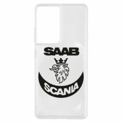 Чехол для Samsung S21 Ultra Scania SAAB logo - PrintSalon
