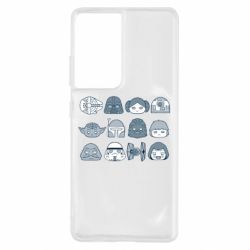 Чехол для Samsung S21 Ultra Star wars icons - PrintSalon
