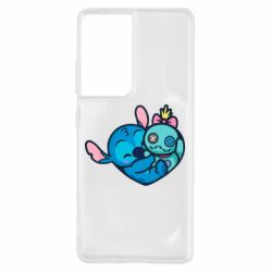 Чехол для Samsung S21 Ultra Стич с куклой - PrintSalon