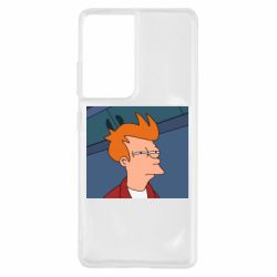 Чехол для Samsung S21 Ultra Suspicious Fry - PrintSalon