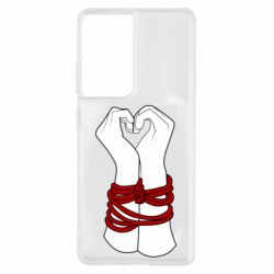 Чехол для Samsung S21 Ultra Tied Hands - PrintSalon