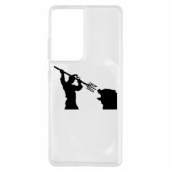 Чехол для Samsung S21 Ultra Тризубом по морде - PrintSalon