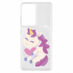 Чехол для Samsung S21 Ultra Unicorn with love - PrintSalon