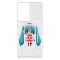 Чехол для Samsung S21 Ultra Winter Hatsune Miku - PrintSalon