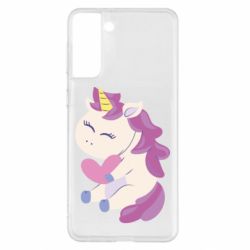 Чехол для Samsung S21+ Unicorn with love - PrintSalon