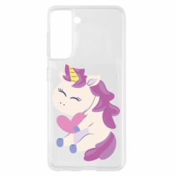 Чехол для Samsung S21 Unicorn with love - PrintSalon