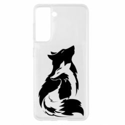 Чехол для Samsung S21 Wolf And Fox - PrintSalon
