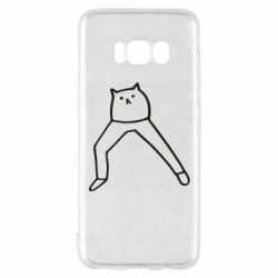 Чехол для Samsung S8 Cat in pants - PrintSalon