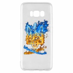 Чехол для Samsung S8 Горящий гербу Украины - PrintSalon