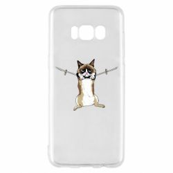Чехол для Samsung S8 Grumpy Cat On The Rope - PrintSalon