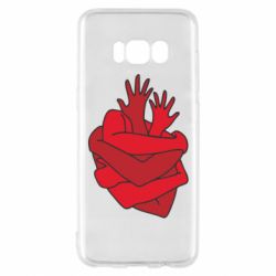 Чехол для Samsung S8 Heart out of hands - PrintSalon