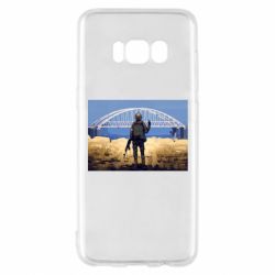 Чехол для Samsung S8 Марка с Крымским мостом-PrintSalon Чехол для Samsung S8 Марка с Крымским мостом