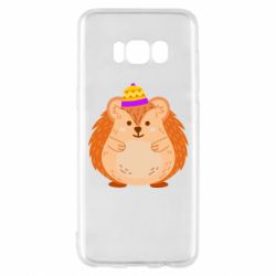 Чехол для Samsung S8 Little hedgehog in a hat - PrintSalon