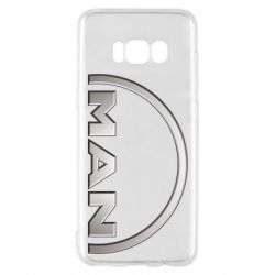 Чехол для Samsung S8 Man metallic logo - PrintSalon