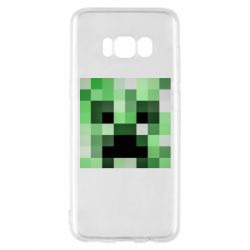 Чехол для Samsung S8 Minecraft minimalist Creeper - PrintSalon