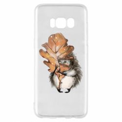 Чехол для Samsung S8 Осенний ежик - PrintSalon