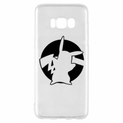 Чехол для Samsung S8 Pikachu silhouette - PrintSalon