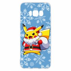 Чохол для Samsung S8 Santa Claus Pikachu - PrintSalon