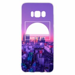 Чохол для Samsung S8 Sunset city - PrintSalon