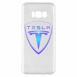 Чехол для Samsung S8 Tesla logo gradient - PrintSalon
