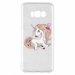 Чехол для Samsung S8 Unicorn with bow tie - PrintSalon