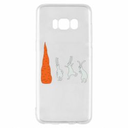 Чехол для Samsung S8 Зайцы возле морковки - PrintSalon