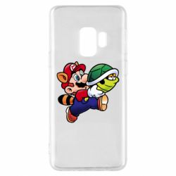 Чехол для Samsung S9 Cute Mario with turtle - PrintSalon